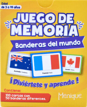 JUEGO DE MEMORIA -BANDERAS DEL MUNDO