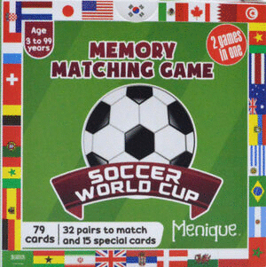MEMORY MATCHING GAME -SOCCER WORLD CUP