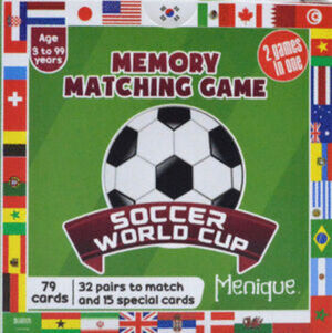 MEMORY MATCHING GAME -SOCCER WORLD CUP