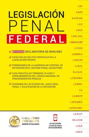 LEGISLACIÓN PENAL FEDERAL 2023