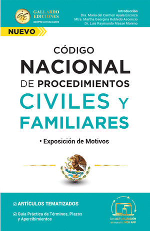 CÓDIGO NACIONAL DE PROCEDIMIENTOS CIVILES Y FAMILIARES 2023