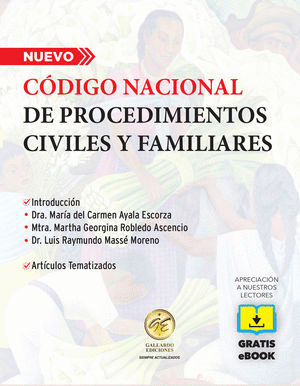 CÓDIGO NACIONAL DE PROCEDIMIENTOS CIVILES Y FAMILIARES 2023