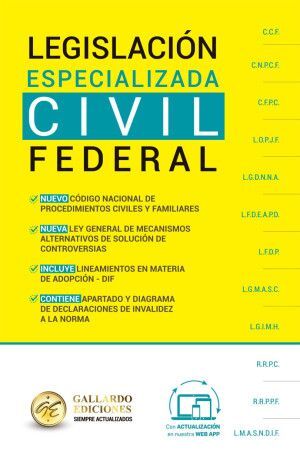 LEGISLACION CIVIL FEDERAL ESPECIALIZADA