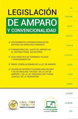 LEGISLACIÓN DE AMPARO Y CONVENCIONALIDAD ESPECIALIZADA