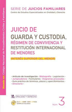 JUICIO DE GUARDA Y CUSTODIA, RÉGIMEN DE CONVIVENCIA Y RESTITUCIÓN INTERNACIONAL DE MENORES