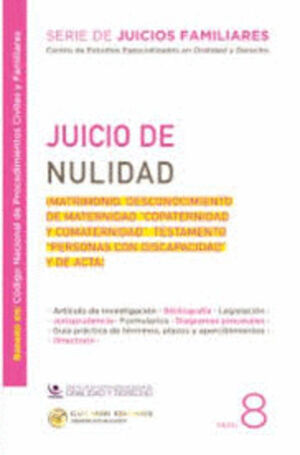 JUICIO DE NULIDAD (MATRIMONIO, DESCONOCIMIENTO DE MATERNIDAD, COPATERNIDAD Y COMATERNIDAD)