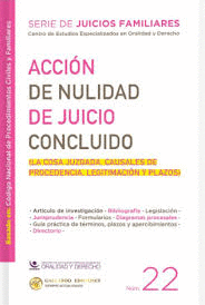 ACCIÓN DE NULIDAD DE JUICIO CONCLUIDO