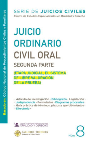 JUICIO ORDINARIO CIVIL ORAL SEGUNDA PARTE