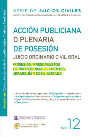 ACCIÓN PUBLICIANA O PLENARIA DE POSESIÓN