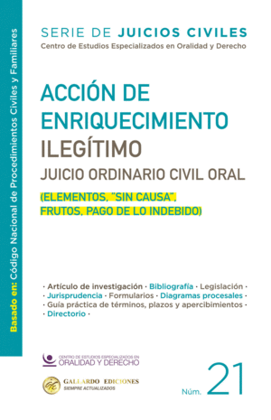 ACCION DE ENRIQUECIMIENTO ILEGITIMO NUM 21