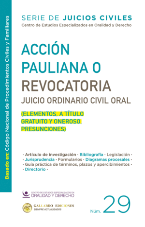 ACCION PAULIANA O REVOCATORIA NUM 29