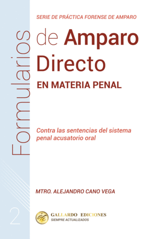 FORMULARIOS DE AMPARO DIRECTO EN MATERIA PENAL 2