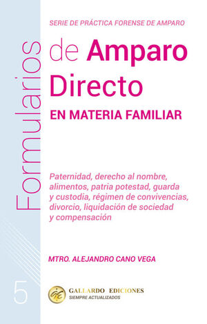 FORMULARIOS DE AMPARO DIRECTO EN MATERIA FAMILIAR