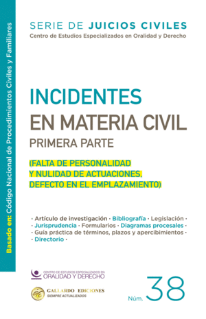 INCIDENTES EN MATERIA CIVIL NO. 38