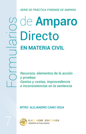 FORMULARIOS DE AMPARO DIRECTO EN MATERIA CIVIL