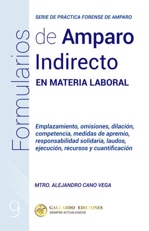 FORMULARIOS EN AMPARO INDIRECTO EN MATERIA LABORAL