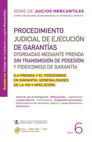 PROCEDIMIENTO JUDICIAL DE EJECUCIÓN DE GARANTÍAS OTORGADAS