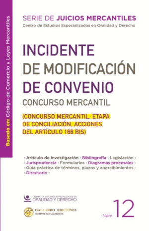 INCIDENTE DE MODIFICACIÓN DE CONVENIO