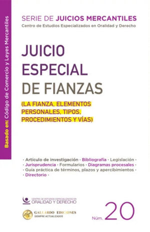 JUICIO ESPECIAL DE FIANZAS