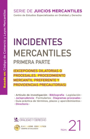 INCIDENTES MERCANTILES. PRIMERA PARTE