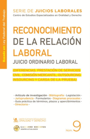 RECONOCIMIENTO DE LA RELACIÓN LABORAL. JUICIO ORDINARIO LABORAL