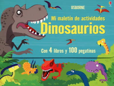 MI MALETÍN DE ACTIVIDADES. DINOSAURIOS (SET DE 4 LIBROS Y PEGATINAS)