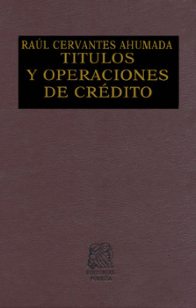 TITULOS Y OPERACIONES DE CREDITO