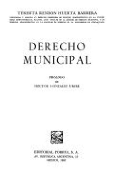 DERECHO MUNICIPAL MULTINACIONAL