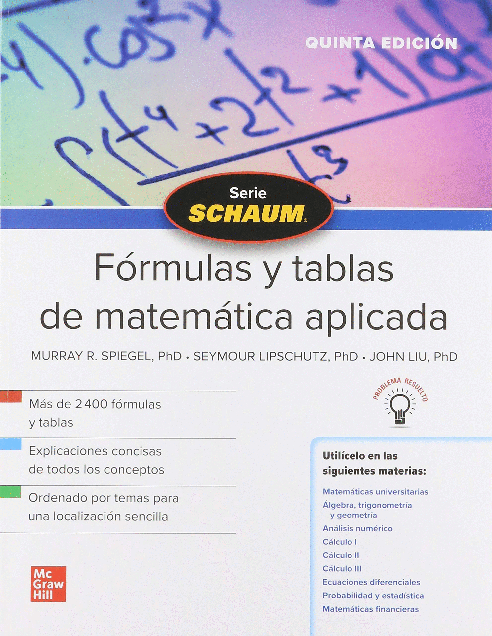 FORMULAS Y TABLAS DE MATEMATICA APLICADA (SCHAUM) 5TA ED