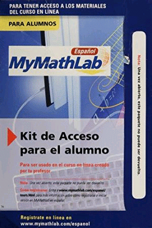 MYMATHLAB KIT DE ACCESO PARA EL ALUMNO