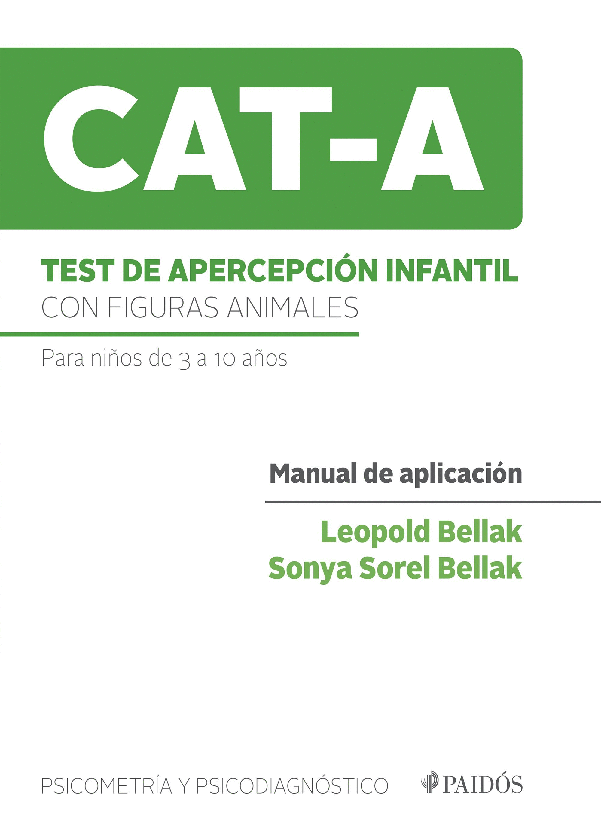 TEST DE APERCEPCIÓN INFANTIL CON FIGURAS ANIMALES (CAT-A)