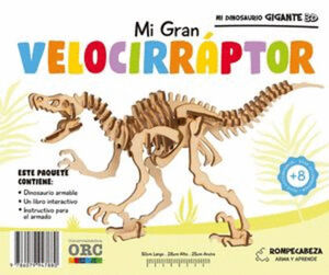 MI DINOSAURIO GIGANTE 3D. MI GRAN VELOCIRÁPTOR