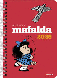 AGENDA 2026 MAFALDA ROJA ( COLUMNA / ANILLADA)
