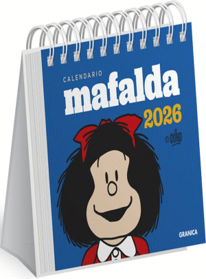 CALENDARIO DE ESCRITORIO 2026 MAFALDA ( COLOR AZUL)