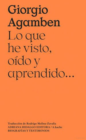 LO QUE HE VISTO, OÍDO Y APRENDIDO?