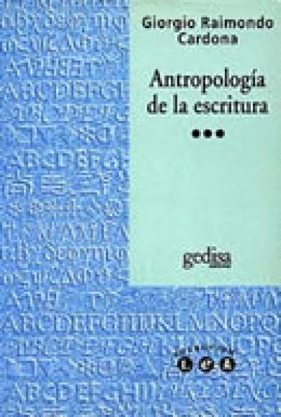 ANTROPOLOGÍA DE LA ESCRITURA
