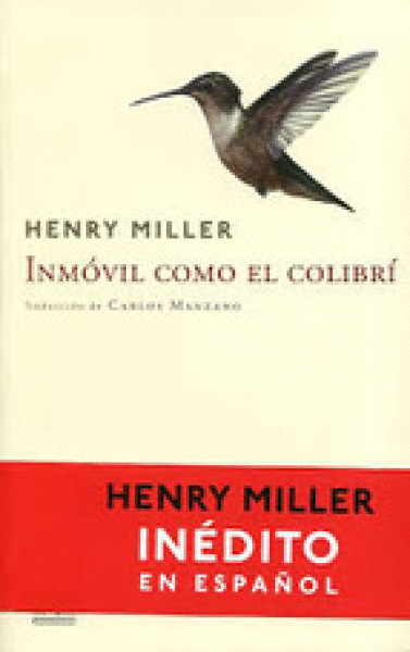 INMÓVIL COMO EL COLIBRÍ