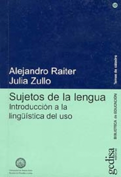 SUJETOS DE LA LENGUA, INTROD.A LA LINGUI