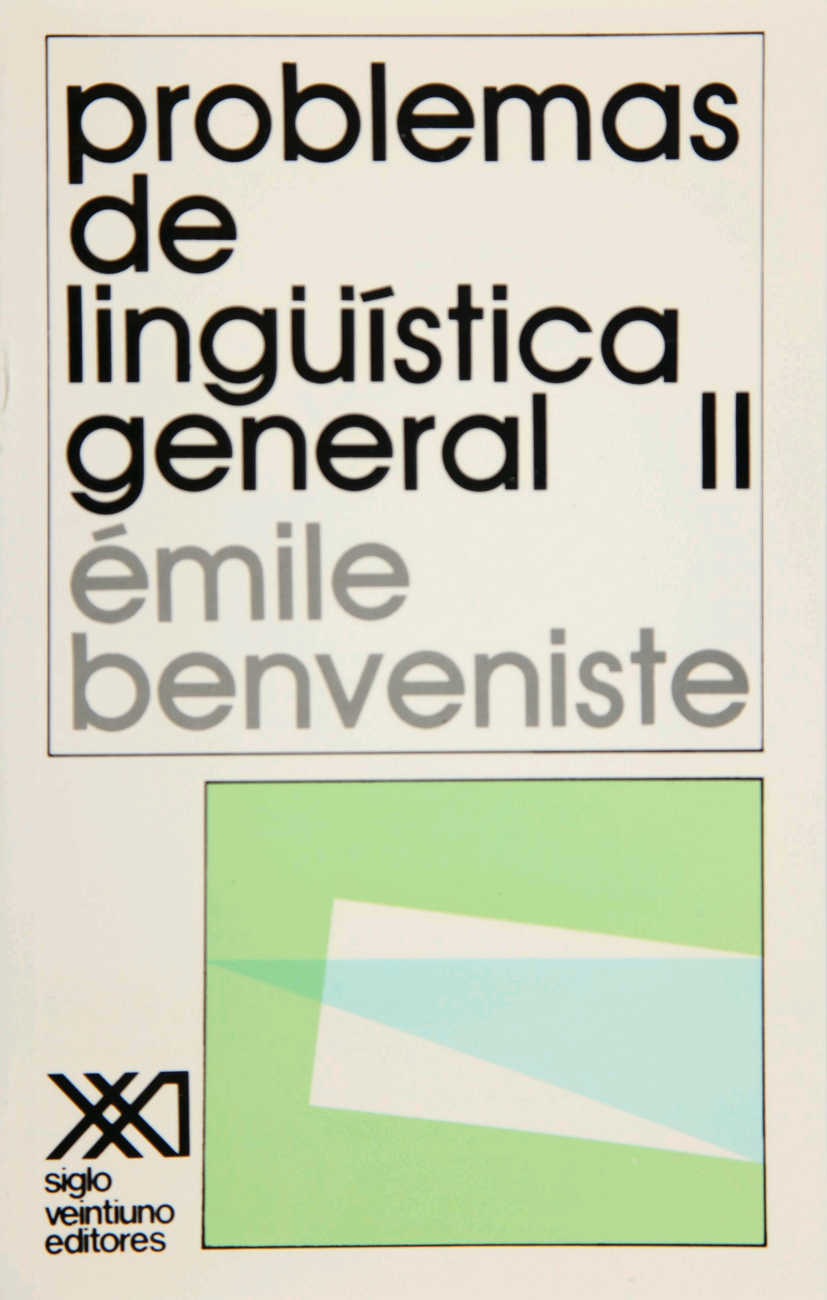 PROBLEMAS DE LINGUISTICA GENERAL II