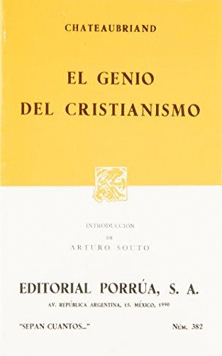 GENIO DEL CRISTIANISMO, EL (SC 382)