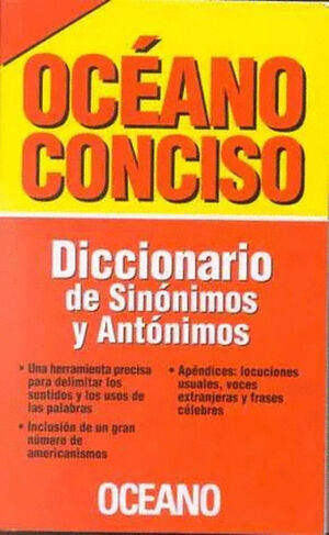 DICCIONARIO OCEANO CONCISO DE SINONIMOS Y ANTONIMOS