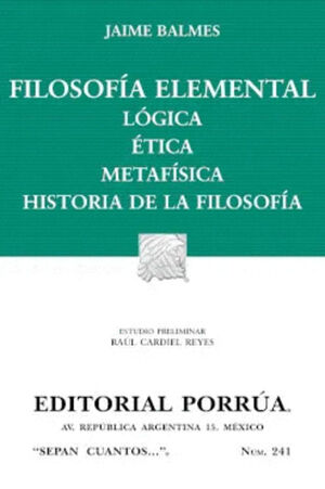 FILOSOFIA ELEMENTAL (SEPAN CUANTOS 241)
