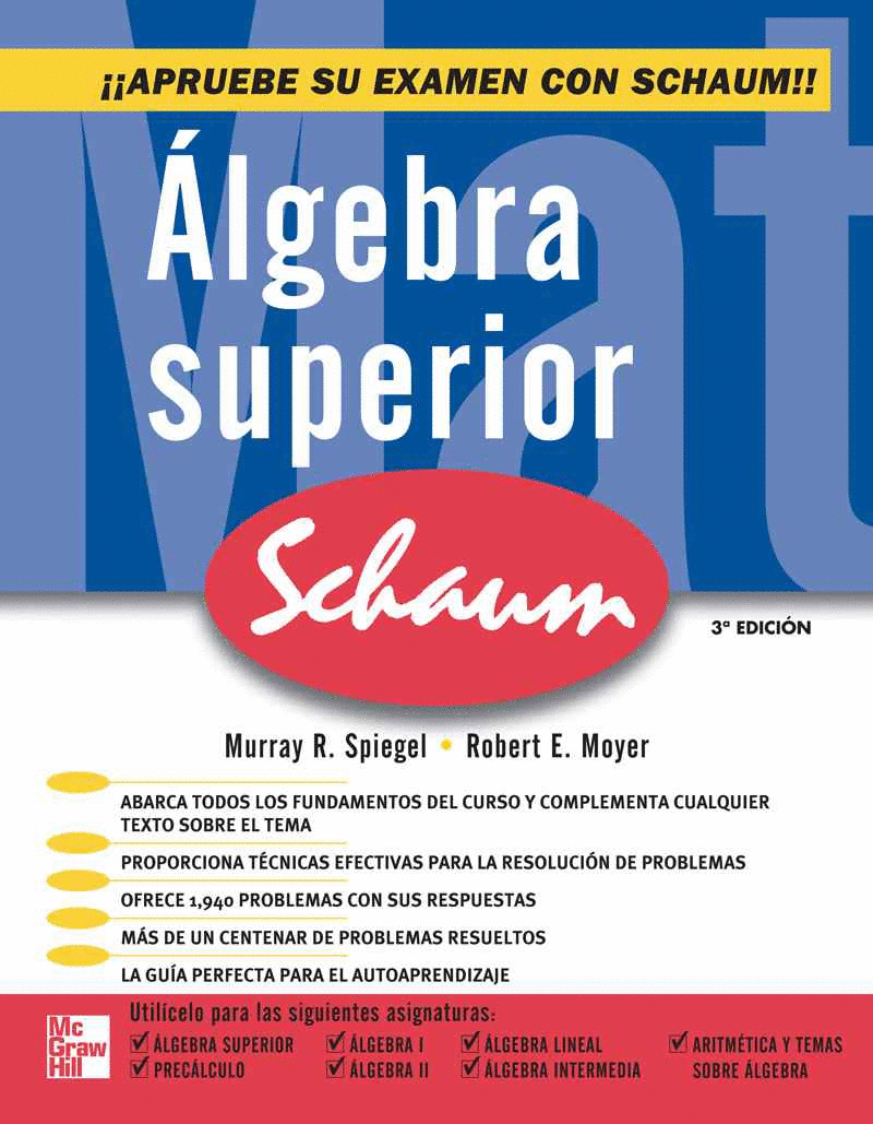 ALGEBRA SUPERIOR (SERIE SCHAUM)