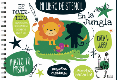 EN LA JUNGLA, MI LIBRO DE STENCIL