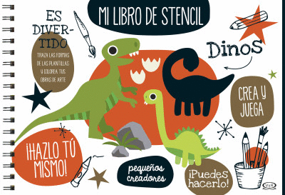 DINOS, MI LIBRO DE STENCIL