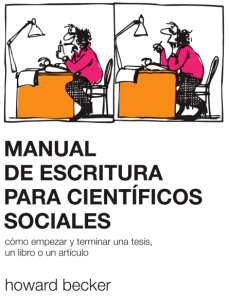 MANUAL DE ESCRITURA PARA CIENTIFICOS SOCIALES