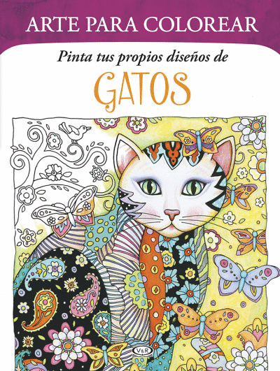 GATOS ARTE PARA COLOREAR