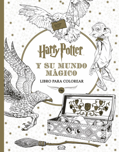 HARRY POTTER Y SU MUNDO MAGICO LIBRO PARA COLOREAR