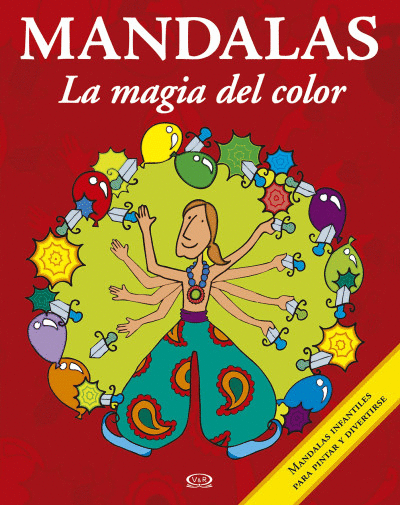 MANDALAS LA MAGIA DEL COLOR 8 INFANTIL ROJO