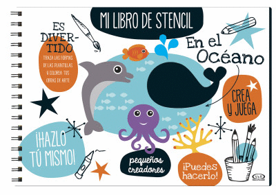 EN EL OCEANO, MI LIBRO DE STENCIL